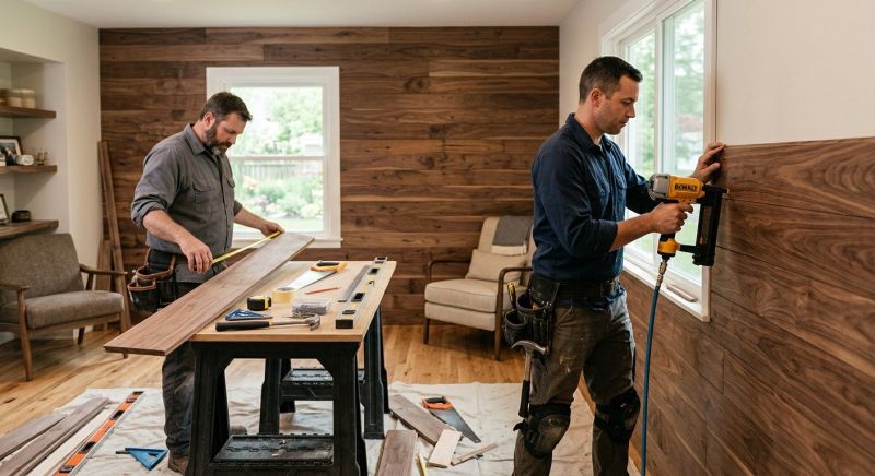 Wall Paneling Installation in Wilmington, NC
