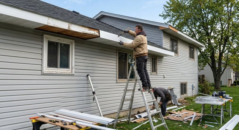Aluminum Fascia Replacement in Kansas City, KS