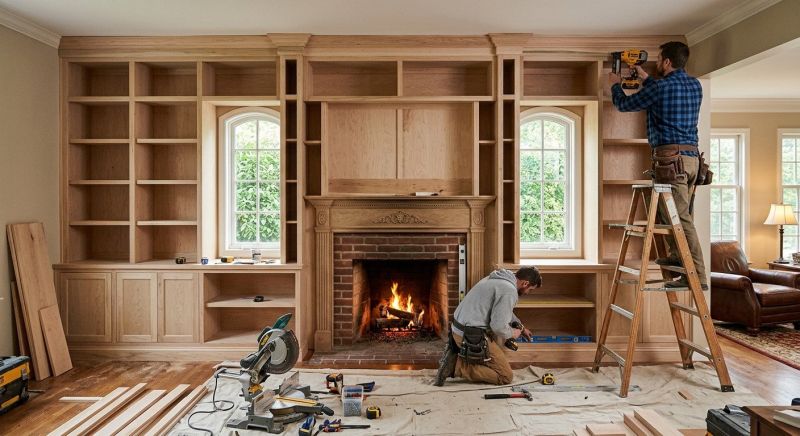 Built In Bookshelves Installation in Charlotte, NC