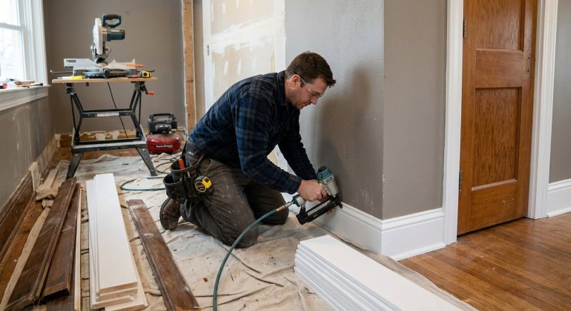 Chair Rail Installation in Wilmington, NC