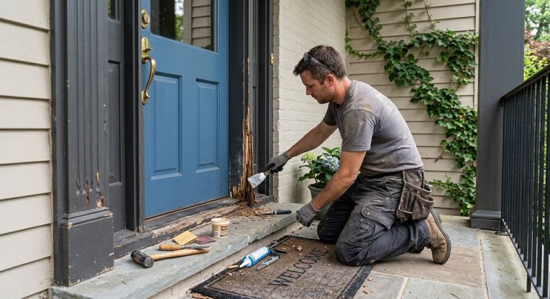 Exterior Door Trim Repair in Olathe, KS