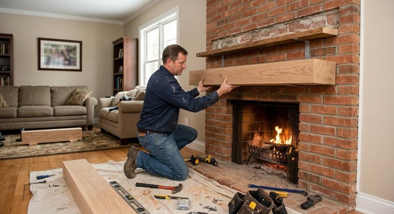 Fireplace Mantel Installation in Kansas City, KS