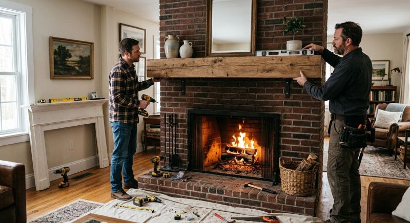 Fireplace Mantel Replacement in Wilmington, NC