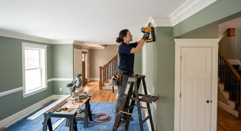 House Molding Installation in Wilmington, NC