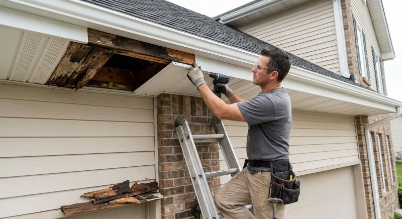 Metal Soffit Repair in Conroe, TX