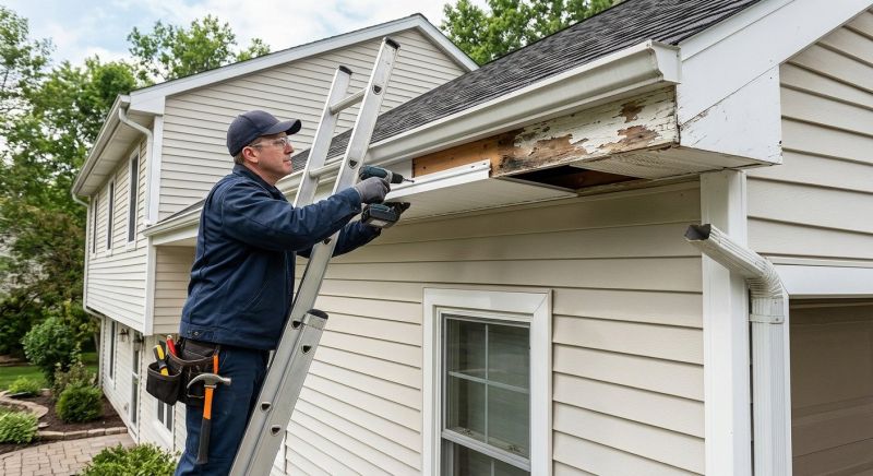 Soffit Damage Repair in Alpharetta, GA