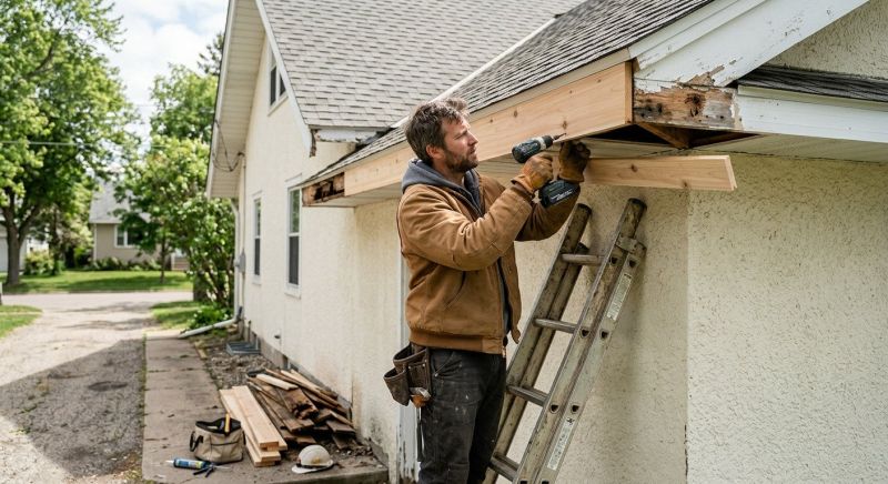 Wooden Eaves Repair in Conroe, TX